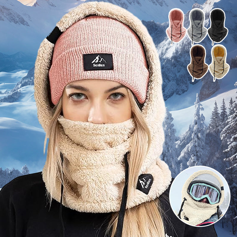 Koerye Pluche bivakmuts voor dames en heren, multifunctioneel, outdoor, winddicht, thermofleece, thermisch skimasker, wol, balaclava, zwart, One size Koerye Pluche bivakmuts voor dames en heren, multifunctioneel, outdoor, winddicht, thermofleece, thermisch skimasker, wol, balaclava, zwart, One size