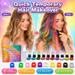 🌈 12-Kleuren Tijdelijke Haarkrijtset – Met Applicator | Snel Kleur in je Haar Zonder Permanente Verandering ✨ NL