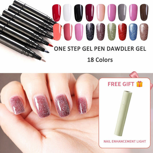 💅 Tijdelijke actie: 1+1 gratis! ✨ One Step Nail Gel Pen 🎨 Gratis handzame mini UV-nagellamp erbij! 💡