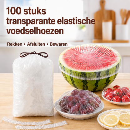 🔥 50% KORTING! Rekbare Voedselhoezen – Voor Kommen, Borden & Restjes 🍽️✨