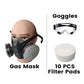 🔥Beperkte korting van 50%!🔥Geactiveerd koolstof antistof gasmasker met dubbele tank