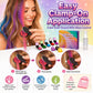 🌈 12-Kleuren Tijdelijke Haarkrijtset – Met Applicator | Snel Kleur in je Haar Zonder Permanente Verandering ✨ NL