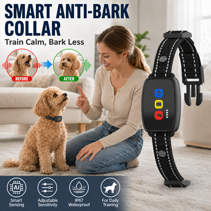 Slimme Blafband voor Honden – Zonder Schok