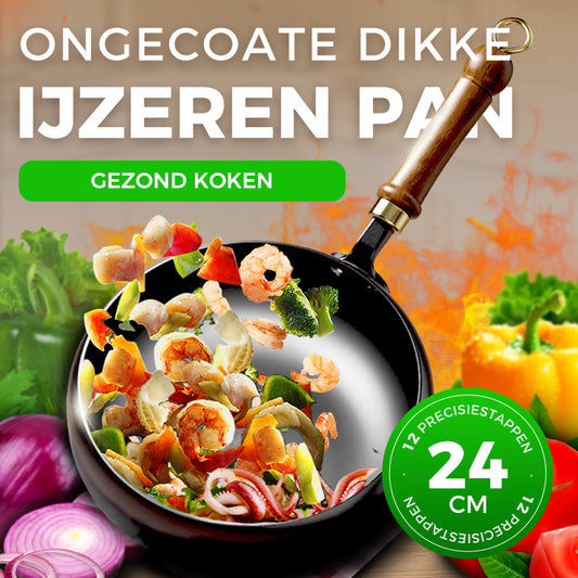 🔥Hot Sale 50% UIT🔥Uncoated Dikke IJzeren Pot
