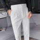 Heren Effen Kleur Rechte Casual Broek