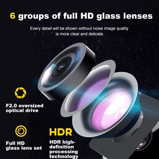 1080P HD 170° vidvinkel nattlig bilopptaksapparat