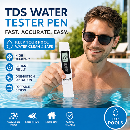 ✨ 3-in-1 TDS Waterkwaliteitstester - Meet TDS, Geleidbaarheid & Temperatuur met LCD-scherm voor Thuis & Aquarium 🌊📱
