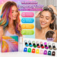 🌈 12-Kleuren Tijdelijke Haarkrijtset – Met Applicator | Snel Kleur in je Haar Zonder Permanente Verandering ✨ NL
