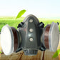🔥Beperkte korting van 50%!🔥Geactiveerd koolstof antistof gasmasker met dubbele tank