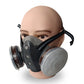 🔥Beperkte korting van 50%!🔥Geactiveerd koolstof antistof gasmasker met dubbele tank