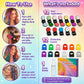 🌈 12-Kleuren Tijdelijke Haarkrijtset – Met Applicator | Snel Kleur in je Haar Zonder Permanente Verandering ✨ NL