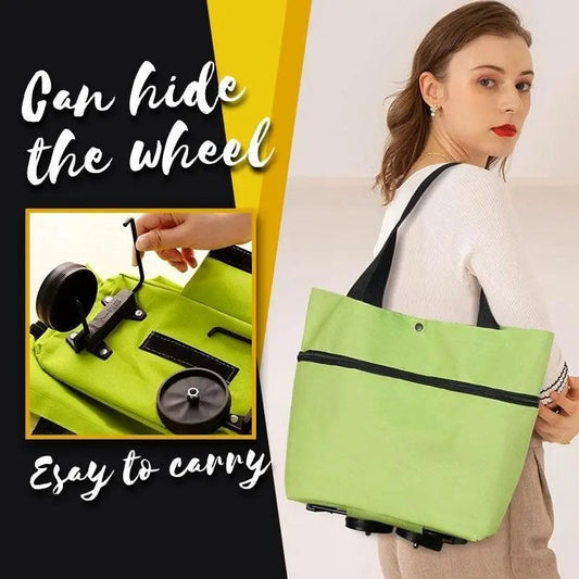 🛒Van supermarkt tot camping: deze opvouwbare boodschappentrolley met 600D Oxford-stof en handvat is het perfecte Moederdag-cadeau. Stijlvol, praktisch, en hij staat uit zichzelf!