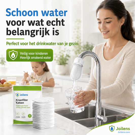 🥳2026 HOT SALE🥳💞50.000+ VERKOCHT! 🚰Anti‑spatsch keukenkraan katoenfilter – meerlaags PP‑katoen verwijdert roest, sediment en onzuiverheden. Bescherm uw kraanwater – schoner, veiliger en een betere smaak! 🛡️✨