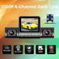 🎉Nieuwjaars Cadeau 50% KORTING!🚗4-Kanaals Dashcam (WiFi + Nachtzicht): Volledige Bewaking Met HD-Opnames & Eenvoudige App-Connectiviteit!