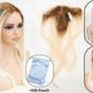 💇‍♀️Echt mensenhaar rechte clip-in haarpieces voor dun haar, ademende basis, lichtgewicht haarextensies voor hete zomer.