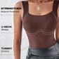 Vrouwen Thermisch Tanktop met U-hals en met Ingebouwde Bh