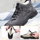 💖Wintercadeau💥Leren herensneakers met inzet van synthetisch bont