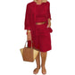 Dames Casual Tweedelige Set met Open Voorkant Top & Shorts