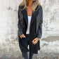 🎁🎉Nieuw 49% korting 💖 Denim Shorts Patchwork Mid-Length Trench Coat🥰