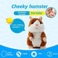🐹🎄 Spreek tegen deze hamster en hij praat terug! Zacht, grappig en met een bewegend hoofdje – 15 cm. Verkrijgbaar in 3 kleuren en kersteditie!