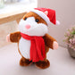 🐹🎄 Spreek tegen deze hamster en hij praat terug! Zacht, grappig en met een bewegend hoofdje – 15 cm. Verkrijgbaar in 3 kleuren en kersteditie!