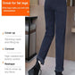 Dames Hoge Taille Warme Nep Fleece-gevoerde Broeken