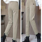 Dames Hoge Taille Warme Nep Fleece-gevoerde Broeken