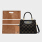 Luxe dameshandtas met 3 compartimenten en schouderband
