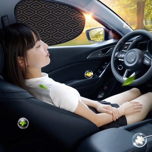 🔥 Universele Auto Zijruit Zonneschermen –UV-werend, statisch te bevestigen zonder lijm, geschikt voor alle auto's. ✨