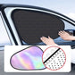 💦 50% KORTING 🔥 Universele Auto Zijruit Zonneschermen –UV-werend, statisch te bevestigen zonder lijm, geschikt voor alle auto's. ✨