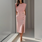 Elegante Split Midi-jurk voor dames