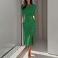 Elegante Split Midi-jurk voor dames