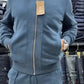 Tweedelige set casual jas en broek voor heren