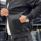 Tweedelige set casual jas en broek voor heren