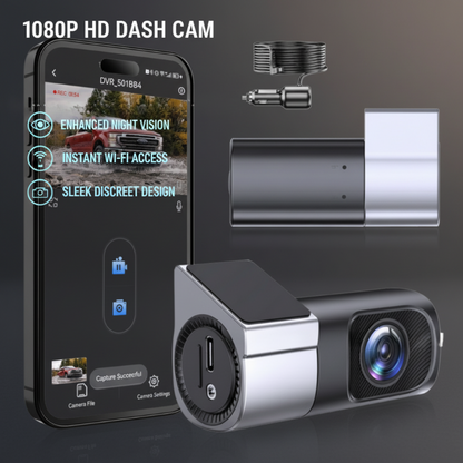 1080P HD Dashcam met Wi-Fi en nachtzicht