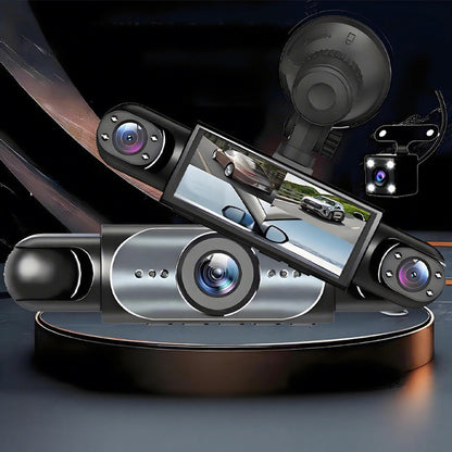 🚗🔥24-uurs dashcam voor parkwachters met nachtzicht – 1080P HD, 360° kijkhoek en automatische loopopname! 📹