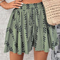 💃Dames Boheemse Print Hoge Taille Shorts