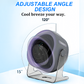 2026 Nieuw – 100 versnellingen, één orkaan! Deze Super Desk Fan met digitaal display blaast je van zuchtje naar stormkracht, en je ziet exact op het scherm hoe hard hij gaat!