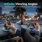 🚗 360° draaibare autohouder met draadloos opladen en RGB-sfeerverlichting