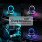 🚗 360° draaibare autohouder met draadloos opladen en RGB-sfeerverlichting