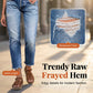 👖Modieuze slim-fit jeans met distressed look voor dames.