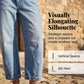 Damesjeans met hoge taille en verkort model