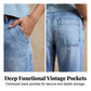 Damesjeans met hoge taille en verkort model