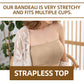 💐Ondersteunende Bandeau Bh – Draadvrije stevige ondersteuning, naadloos strapless ontwerp, zacht rekbaar materiaal, antislip siliconenband, comfortabel voor dagelijks gebruik & zomeroutfits✨