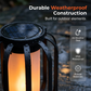 ☀️ Zonne-energie-lantaarn met flikkerende vlammen – Waterdicht & automatisch – Realistisch, warm licht, perfect voor terrassen, tuinen of paden – geen kabel nodig 🌙