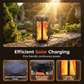 ☀️ Zonne-energie-lantaarn met flikkerende vlammen – Waterdicht & automatisch – Realistisch, warm licht, perfect voor terrassen, tuinen of paden – geen kabel nodig 🌙