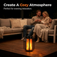 ☀️ Zonne-energie-lantaarn met flikkerende vlammen – Waterdicht & automatisch – Realistisch, warm licht, perfect voor terrassen, tuinen of paden – geen kabel nodig 🌙