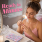 ✨ French Press-On Nails Set – Glossy volledige dekking kunstnagels met jelly-lijm & nagelvijl | Afneembaar & herbruikbaar manicureset voor vrouwen 💅