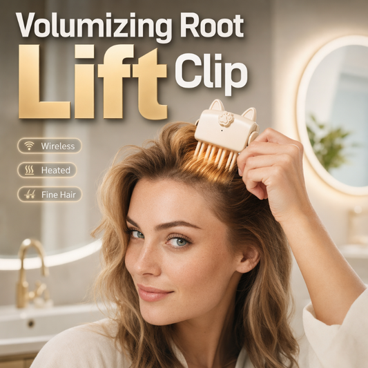 🎉48K+ Verkocht 💇 Draadloze verwarmde volumizing wortellift-clip, draagbare stylingtool voor op reis voor plat en fijn haar