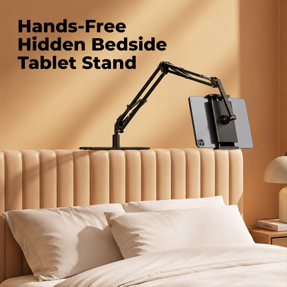 🛏️ Magnetische tabletstandaard voor naast het bed met verborgen matrasbasis